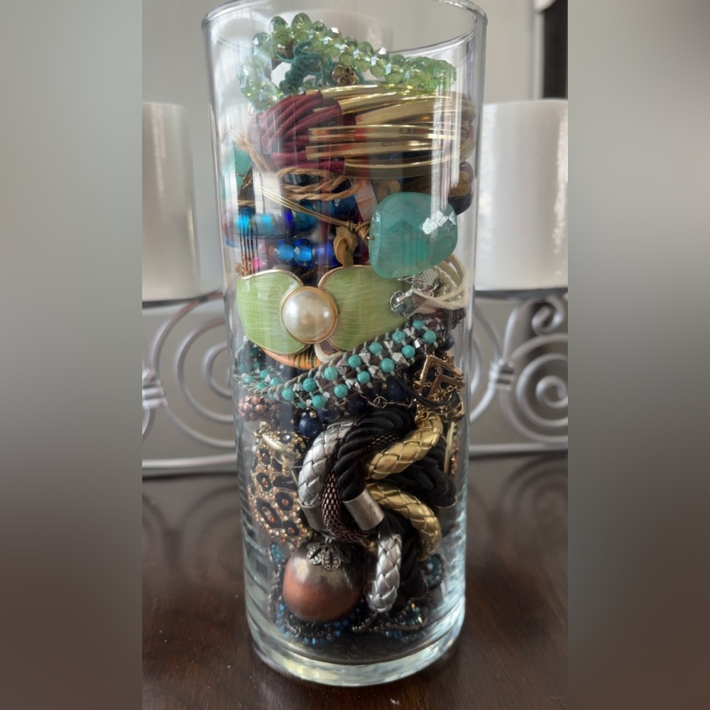 Mystery Jewelry Jar Contemporary, Vintage, Signed